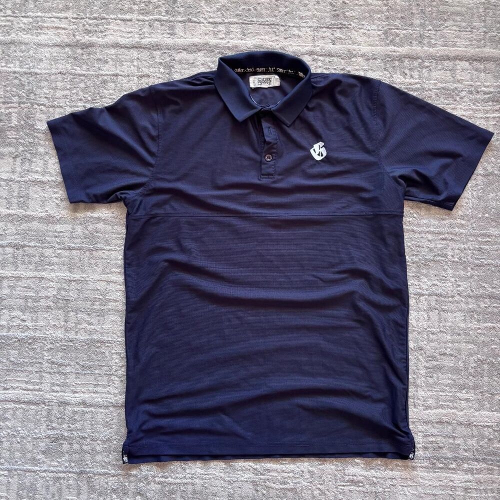 Unbranded Men's Navy and Blue Polo-shirts